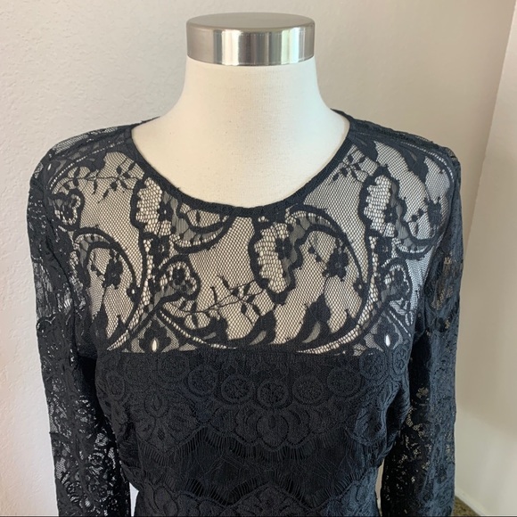 BB Dakota Lace Dress Black Size 10 - Picture 4 of 13